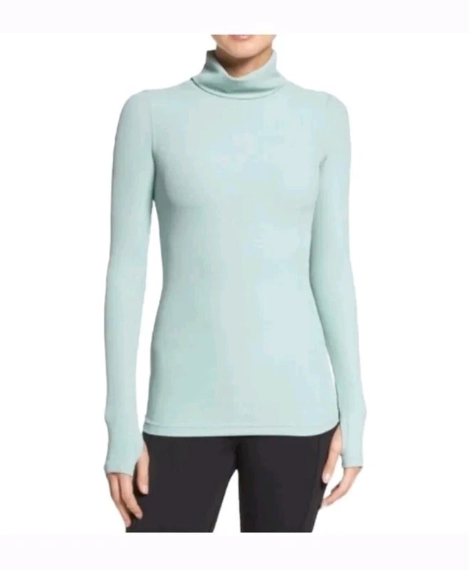 free-people-movement second skin performance ribbed turtleneck shirt