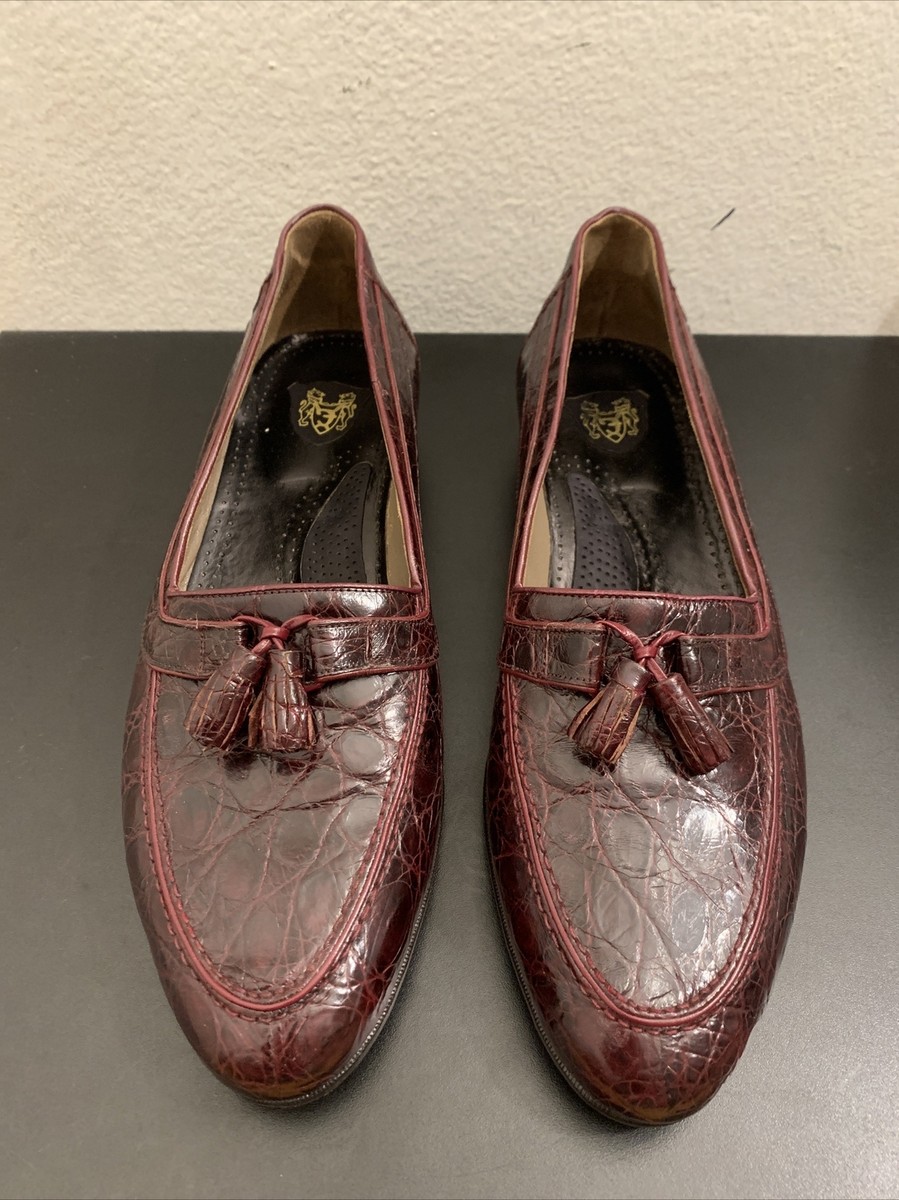Frank Foti Genuine Full Alligator Men Loafers Hand Crafted in