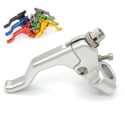 CNC Universal Short Motorcycle Dirt Bike Clutch Lever Stunt (1 Finger Easy Pull)