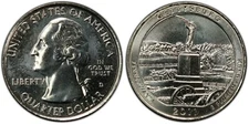2011-D Gettysburg Pennsylvania NP ATB 25C Uncirculated Quarter Denver mint NPD06