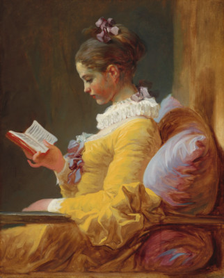 Young Girl Reading | Jean Honoré Fragonard | 1769 Rococo Art Print