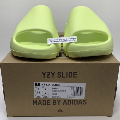 Adidas Yeezy Slide Glow Green Men Size 5 HQ6447 Kanye West Adidas Yeezy Slide Glow Green Men Size 5 HQ6447 Kanye West