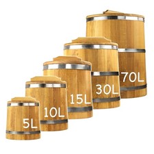 Eiche Sauerkrauttopf, Einlegefass, Einlegebottich, Konservierung Gemüse, Bottich