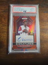 2023 Prizm Signatures Elly De La Cruz Auto Red PSA 8 DNA 10 Rookie RC SP #SIG-EC