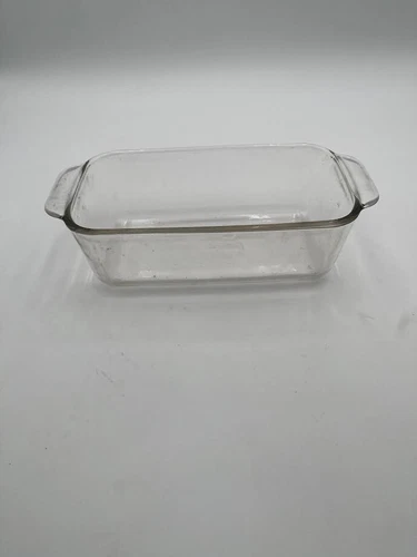 Pyrex #213 Clear Glass Loaf Pan - 1.5 Qt Baking Dish with Handles