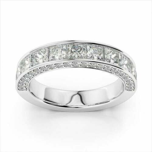 2.50 Ct Lab-Created Princess Cut White Diamond Engagement Ring 14K ...