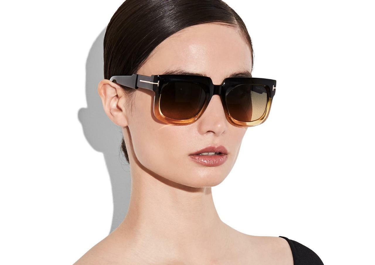 Tom Ford CHRISTIAN FT 0729 48F Dark Brown Gradient Sunglasses Sonnenbrille 53mm 889214076755