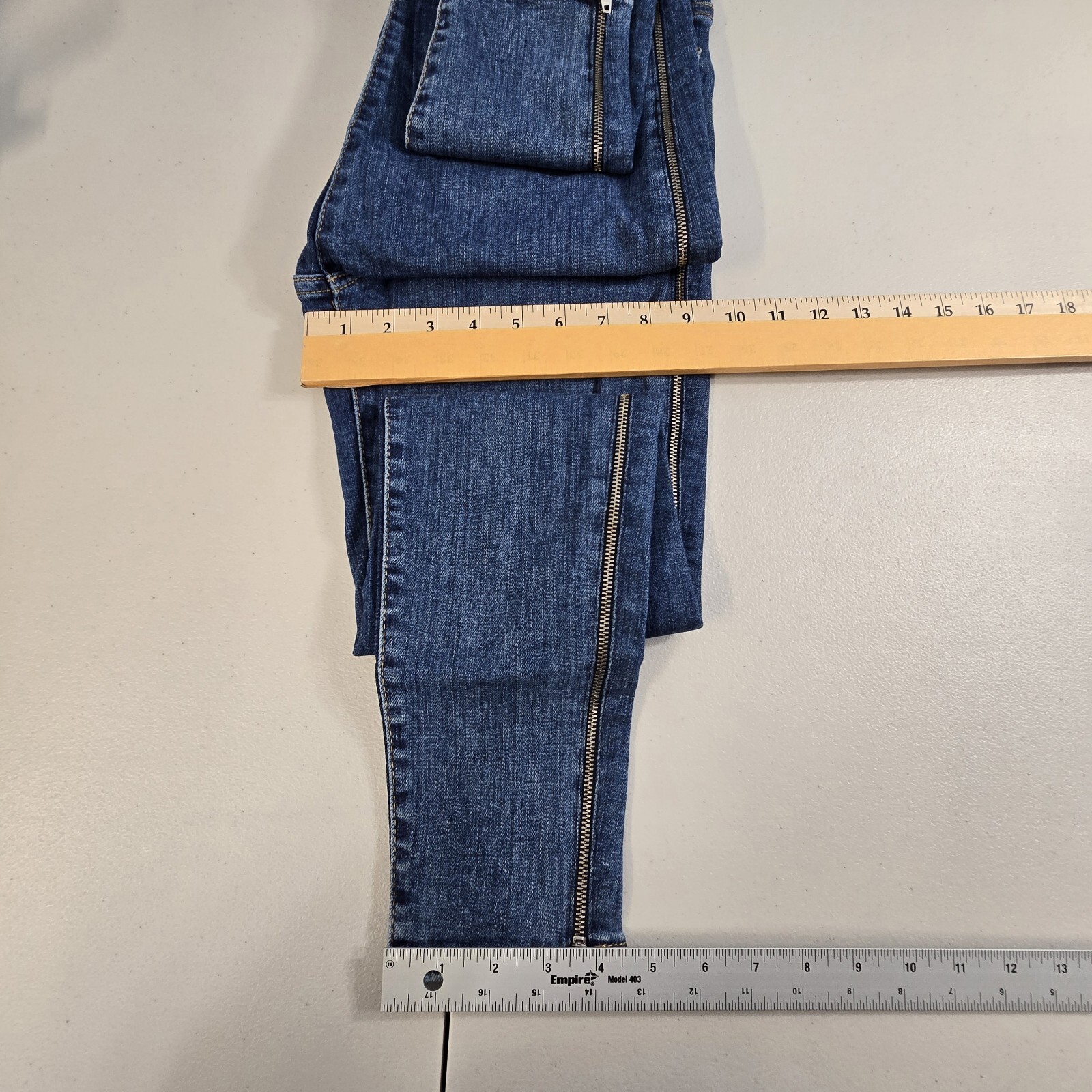 Levi Strauss Mile High Super Skinny Zipper Side W… - image 8