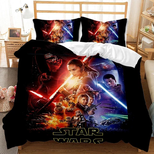 3D Star Wars Bettwäsche Set Jungen 135x200 200x200 Bettbezug Kissenbezüge 3tlg - Bild 6 von 16