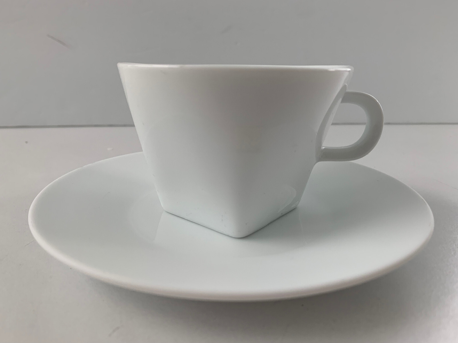 Nespresso Coffee Cup & Saucer Set Big Game White Espresso Latte Cappuccino