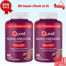Beets Capsules Blood Pressure Support 3 in 1 Beets + CoQ10 + Grape Seed Extract