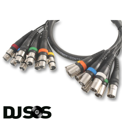 Pulse PLS00098 - 8-Wege 3M XLR Webstuhl Schlange Multicore Schwerlast Studio Bühne Schreibtisch - Bild 1 von 1