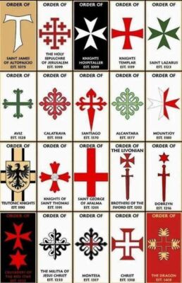 LEINWAND BILDER Templerkreuz 50x70 CM