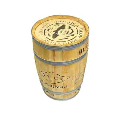 Unfinished Hand-crafted Coffee Barrel from the Blue Mountains of Jamaica (Empty)