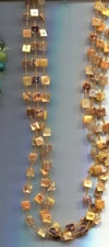 COLDWATER CREEK MUSTARD COLOR MULTI STRAND necklace