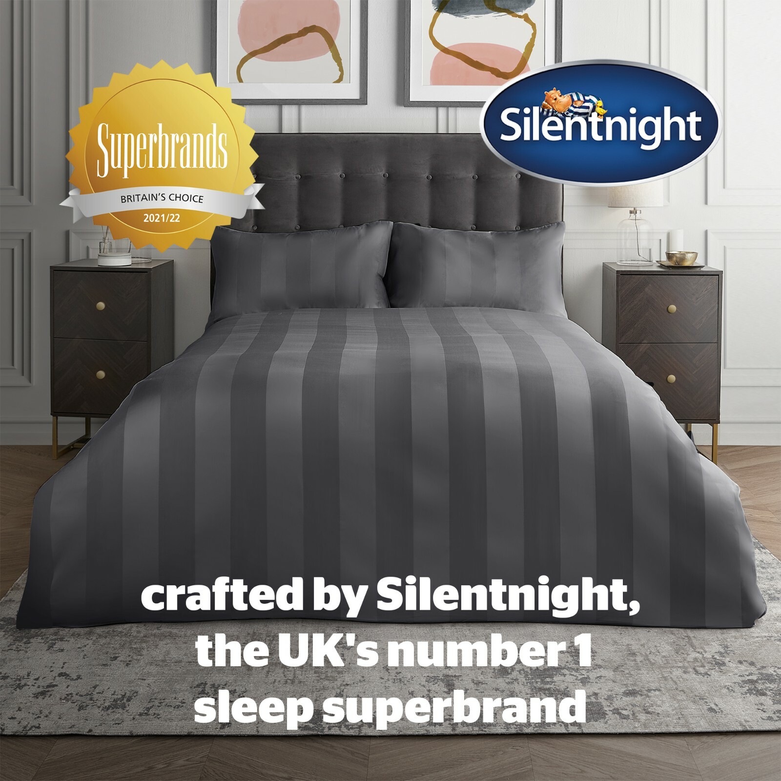 Cotton Hotel Luxury Sateen Stripe 