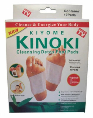 KIYOME KINOKI DETOX FOOT PAD PATCHES REMOVE HARMFUL BODY TOXINS HEALTH PATCH PADS UK BN