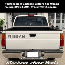 Grey Vinyl Tailgate Letter Decals For Nissan Hardbody Pickup 1986-1998
