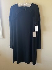 Size Sm NWT 1.State Sweater Dress Long Sleeve crew neck Black
