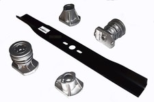 Couteau UNIVERSEL pour tondeuse à gazon (37 - 56 CM) + porte-couteaux (arbre ...