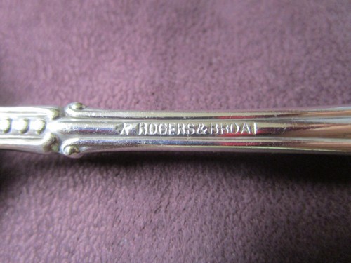 HALCYON 1897 Large Serving Spoon Fluted Bowl Antique Rogers Silverplate G - Picture 4 of 4