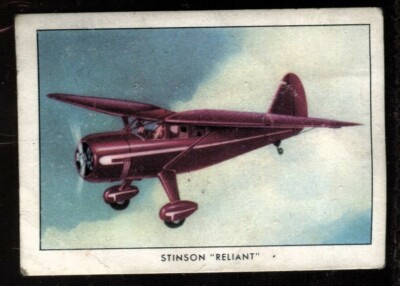 Brown & Williamson, Wings, MODERN AMERICAN AIRPLANES, 1940, Stinson Reliant, #35