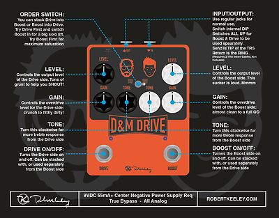 Keeley Electronics D&M Drive & Boost pedal | eBay UK
