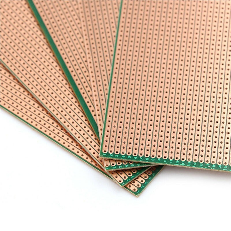5 Stripboard PCB 9x15cm - Schede Prototipo In Bachelite Per Circuiti Elettronici - Foto 11