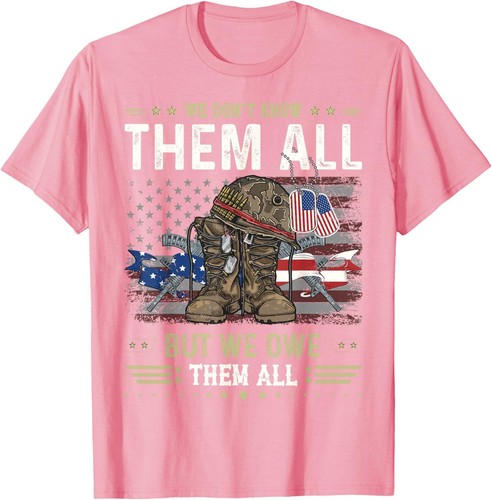 We Owe Them All Partitic Veterans Day Memorial Day T-Shirt - Bild 11 von 13