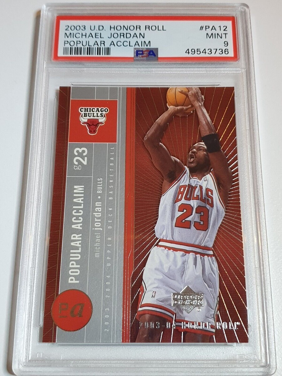 2003 UD Honor Roll Michael Jordan #PA12 Popular Acclaim - PSA 9