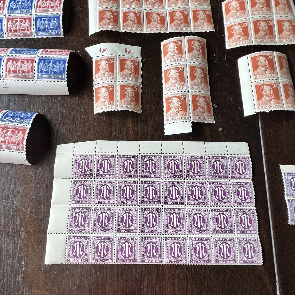 LARGE LOT OF MINT MNH POST WWII GERMANY STAMPS, PARTIAL SHEETS, BLOCKS, SINGLES - Image 2 of 4