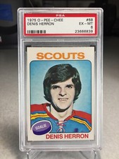 1975 O-Pee-Chee Denis Herron #68 - PSA 6 - Kansas City Scouts