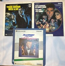 Lot 3 JAMES BOND 007 VideoDisc Movies CED Russia Love You Only Live Twice Never