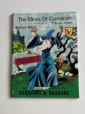 Dungeons and Dragons The Mines of Custalcon Wilderness Buch 1 Judges Guild 1980