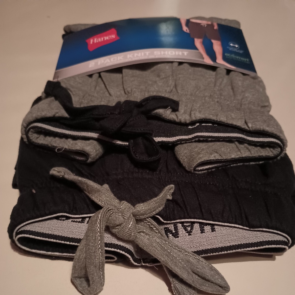 Hanes Men's 2Pack Knit Sleep Shorts Size Assorted Colors