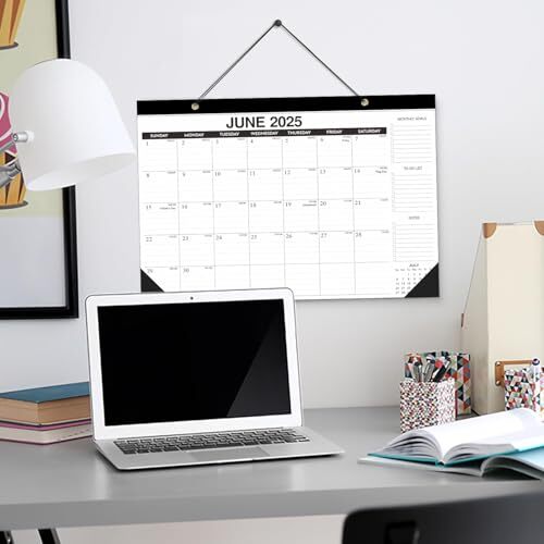 2025-2026 Desk Calendar, 18 Month Desk Calendar/Wall 2025 JAN Classic Black - Picture 7 of 7