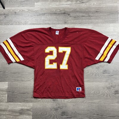 Russell Athletic Vintage Football Jersey Sz M Made In USA Kansas City Chiefs #27