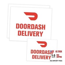 3 Pack Doordash Car Magnet Sign for Delivery Drivers Magnetic Stickers for