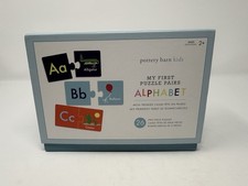Pottery Barn Kids My First Puzzle Pairs Alphabet Letters ABC Toy Learning