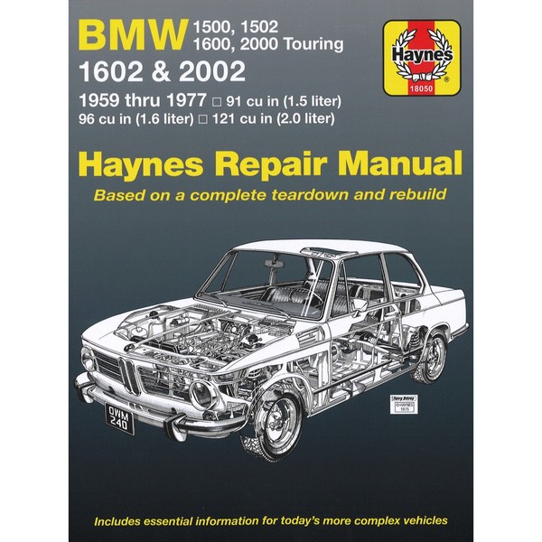 Bmw 1500/1502/1600/1602/2000/2002 1959-1977 Reparaturhandbuch Haynes-image