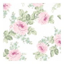 Shabby Chic by Rachel Ashwell Royal Bouquet Pink Floral Wallpaper