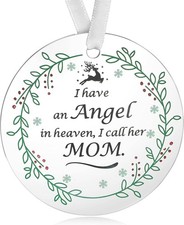Memorial Christmas Ornaments Memory Gifts for Loss Love Mom Xmas Tree Decora...