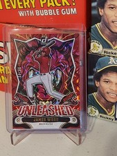 James Wood RC 2024 Donruss UNLEASHED RED XPLOSION /99 Insert Rookie 14 Nationals