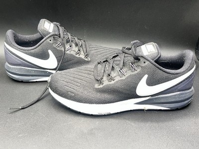 Size 7- Nike Air Zoom Structure Black Athletic Running Shoes AA1636-002 No Box
