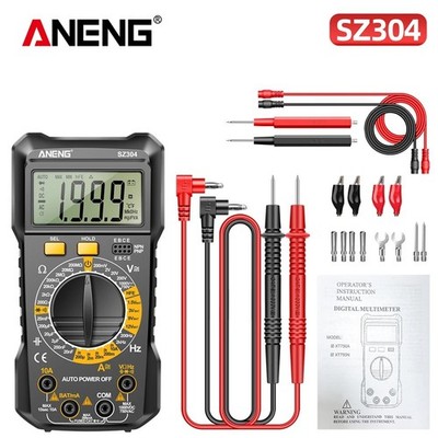 Digital Multimeter Messgerät Voltmeter Strom Amperemeter Kapazität Profi Prüfer
