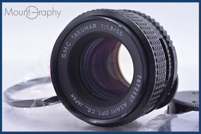 【EXC+++】 PENTAX SMC TAKUMAR 55mm F1.8 w/cap&Filter FromJapan #am4062