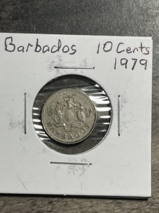 BARBADOS 🇧🇧 TEN (10) CENTS COIN 1979