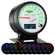 Glowshift White Analog Egt W Digital Boost Trans Temp Diesel Combo Gauge Kit Glowshift White Analog Egt W Digital Boost Trans Temp Diesel Combo Gauge Kit