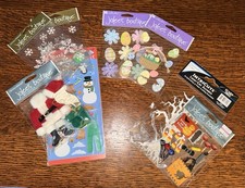 Jolee s Boutique And Others Lot Of Holiday Themed Scrapbooking Stickers