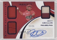 2020 Panini Immaculate Winter Collection Relics 22/25 Deivy Grullon Auto 4z8